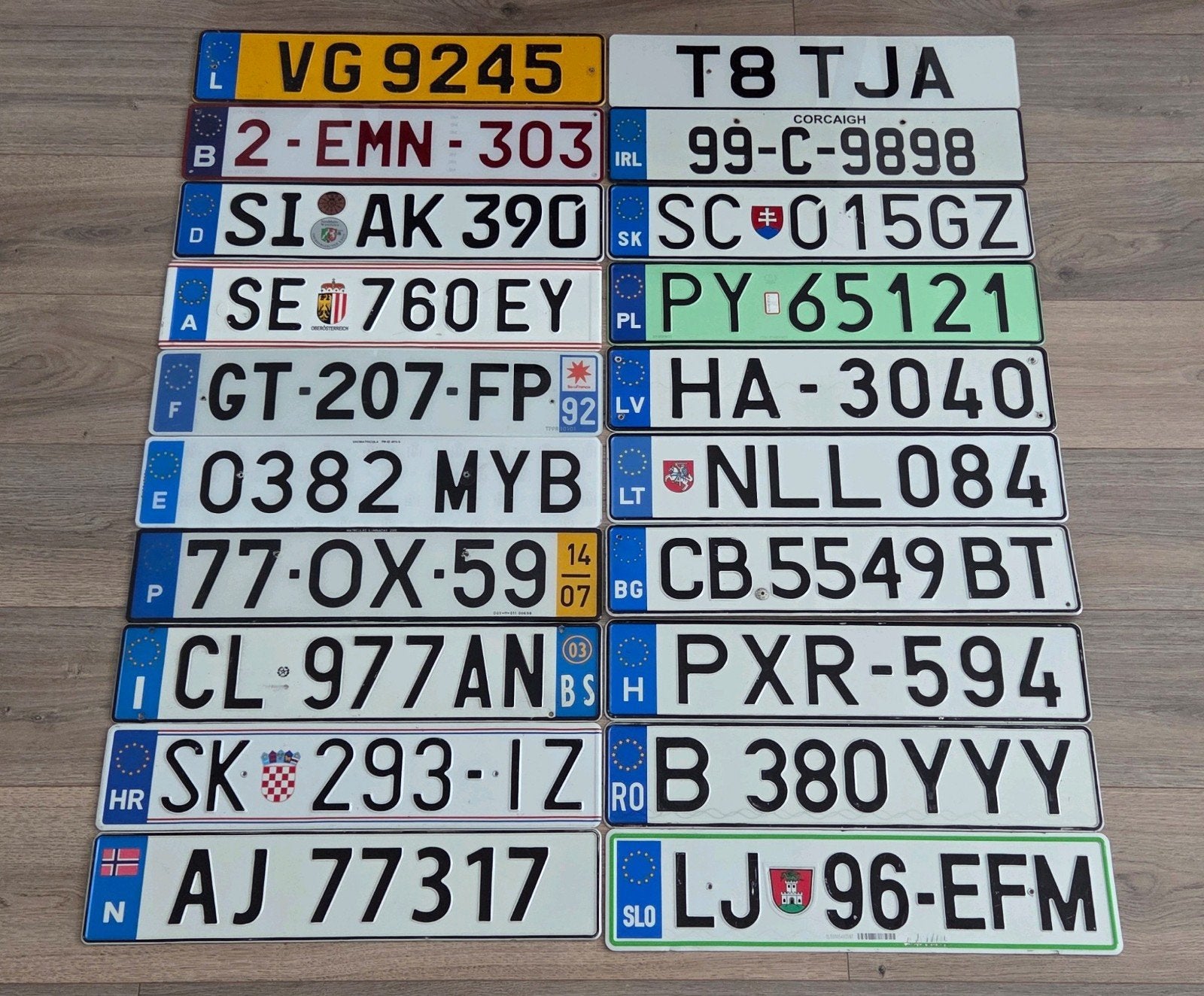 Kentekenplaten nummerplaten nummerborden license plates EU, Ophalen of Verzenden, Gebruikt, Auto's