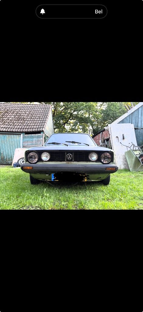 Volkswagen Golf 1.6 B 1981 Groen, 836 kg, 4 cilinders, 400 kg, Handgeschakeld