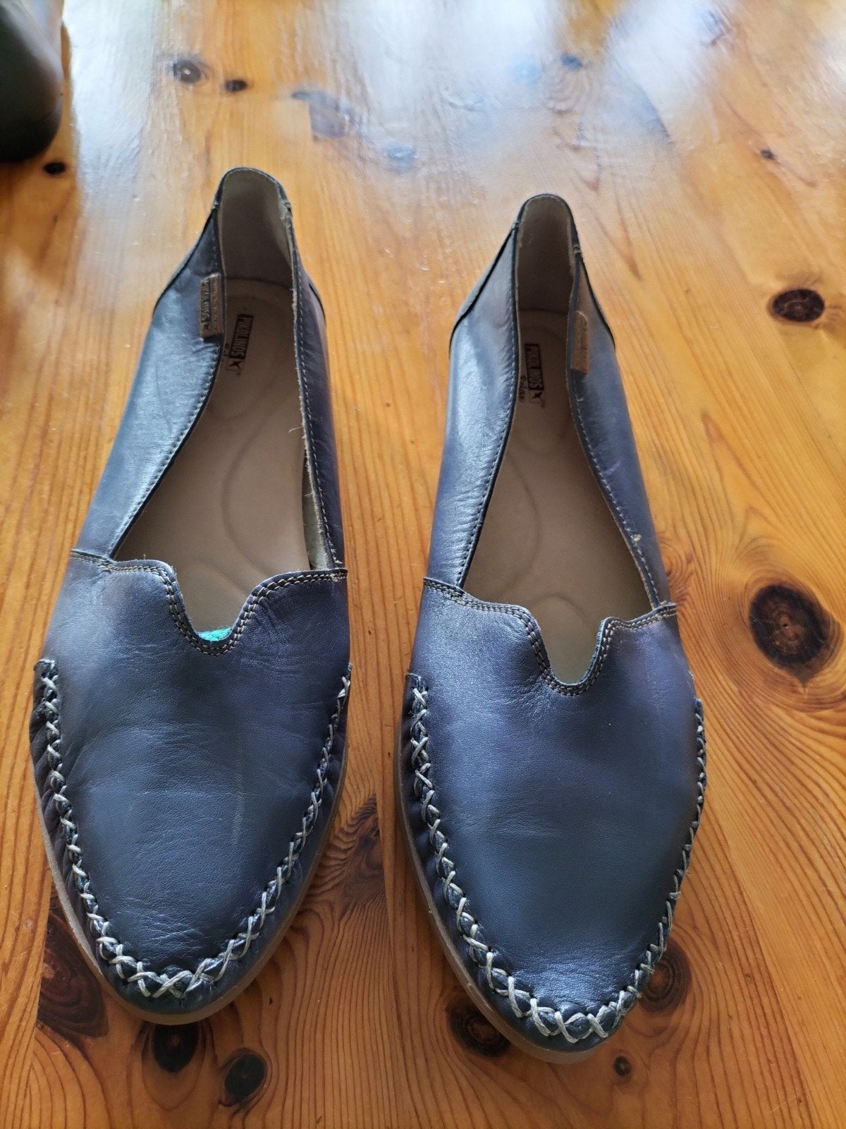 Pikolinos blauwe instappers maat 42 (valt als 41,5), Blauw, Instappers, Ophalen of Verzenden, Gedragen
