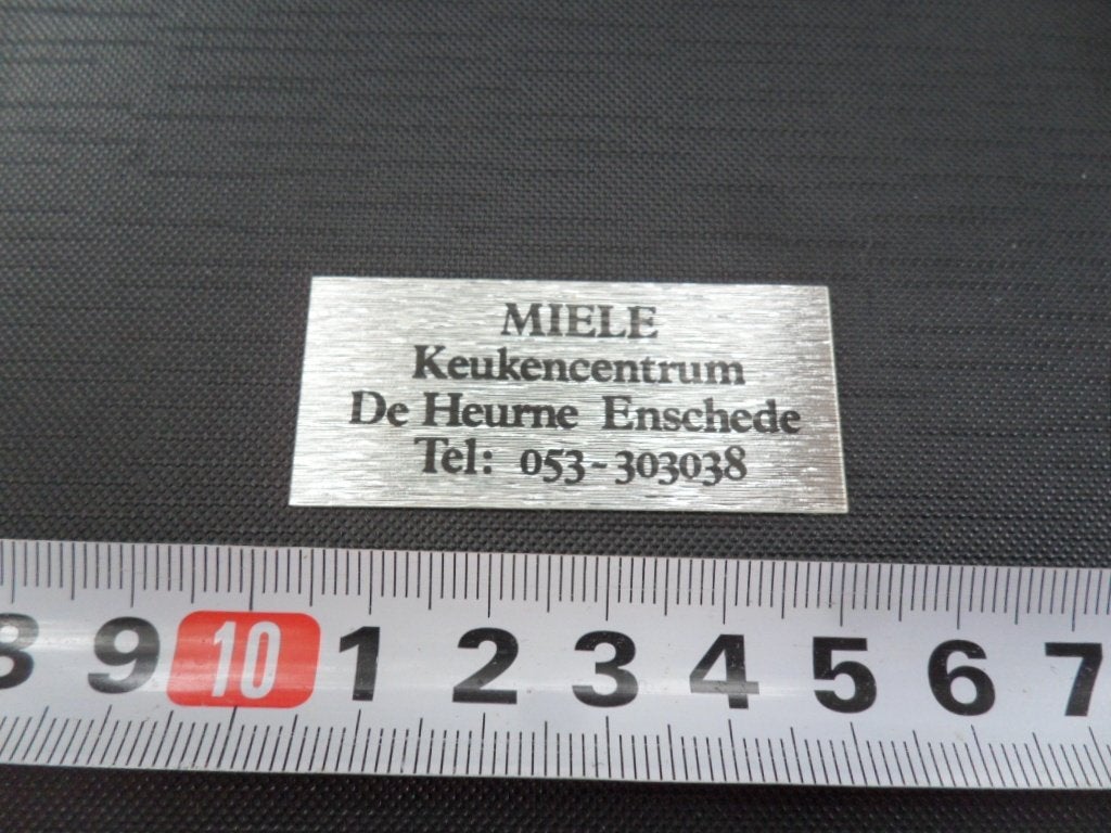 sticker MIELE keukencentrum de heurne enschede, Ophalen of Verzenden, Zo goed als nieuw