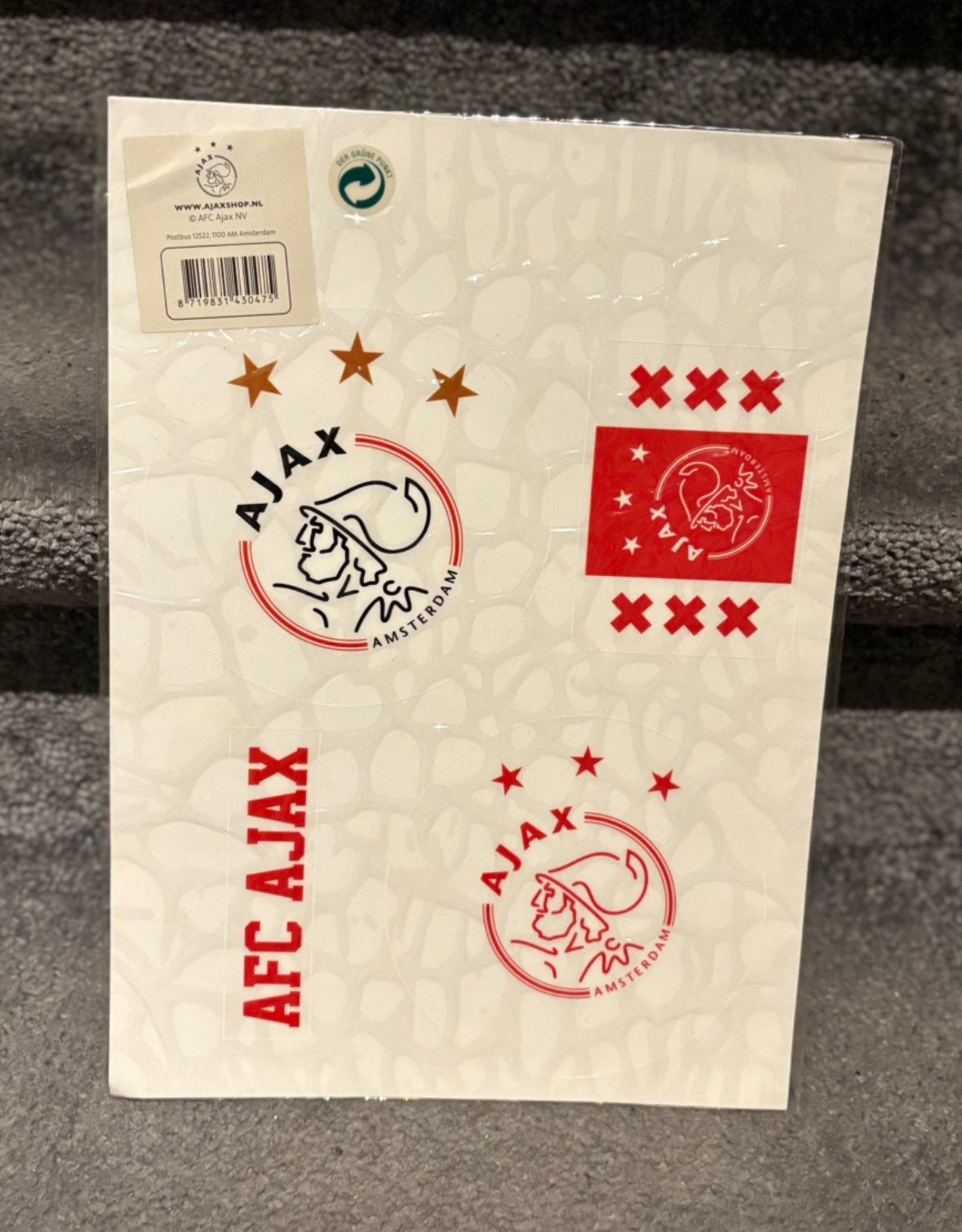 Ajax Zelfklevende Raamstickers nieuw, Ophalen of Verzenden, Nieuw, Zelfklevend, Wanddecoratie