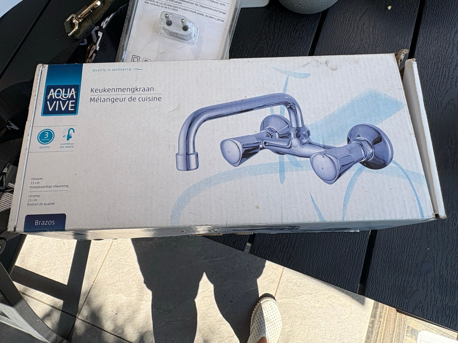 Aqua Vive Keukenmengkraan Brazos Chroom, Ophalen of Verzenden, Gebruikt, Chroom, Kraan