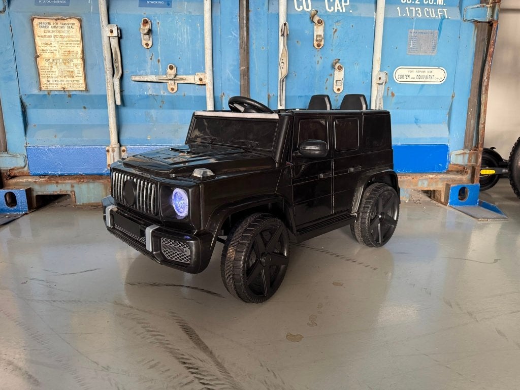 Kinder auto g-wagon zwart met afstandsbediening, Ophalen, Zo goed als nieuw, Afstandsbediening