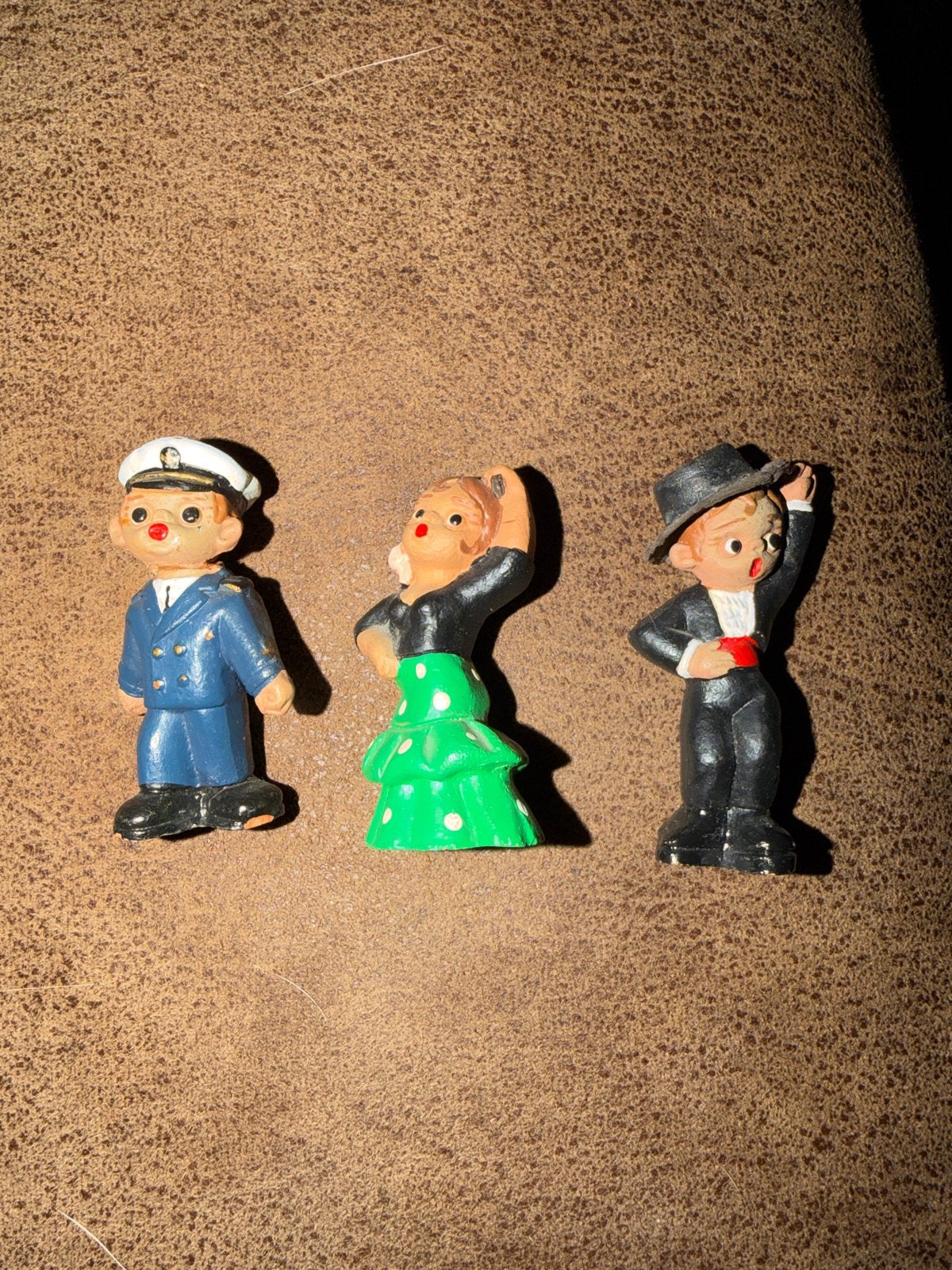 Vintage beeldjes: Matroos, Flamenco danseres, Heer, Ophalen of Verzenden, Gebruikt