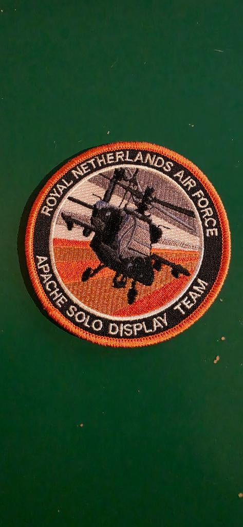 301 Squadron Apache Solo Display Team patch, Verzamelen, Militaria | Algemeen, Ophalen of Verzenden, Luchtmacht, Nederland, Embleem of Badge
