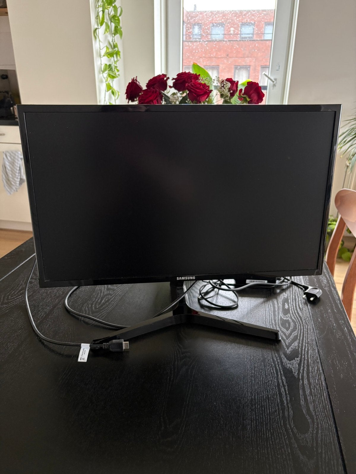 Samsung monitor s24f356FHU, Ophalen, Zo goed als nieuw, Full HD, 60 Hz of minder