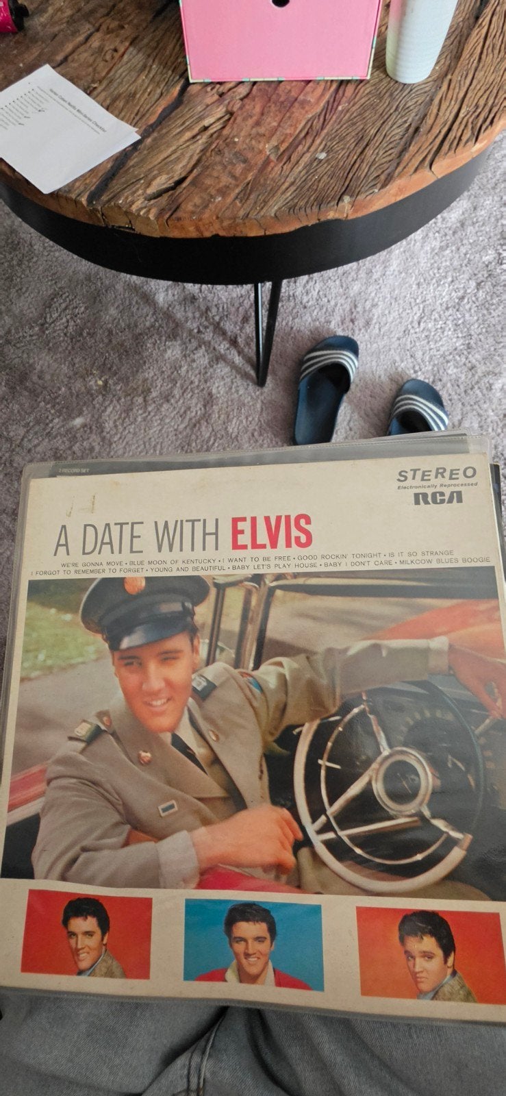 Elvis Presley - A Date With Elvis LP (Stereo, RCA), LP, Rock, Gebruikt, Ophalen of Verzenden