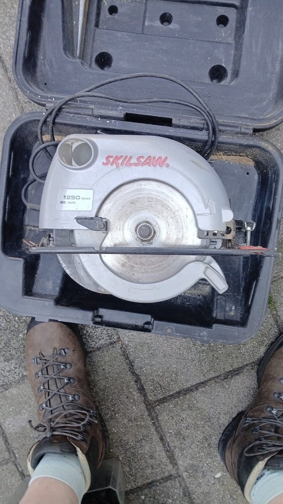 Skilsaw Zaagmachine 1250 watt van Skill met koffer, Ophalen, Gebruikt, Cirkelzaag, Skill