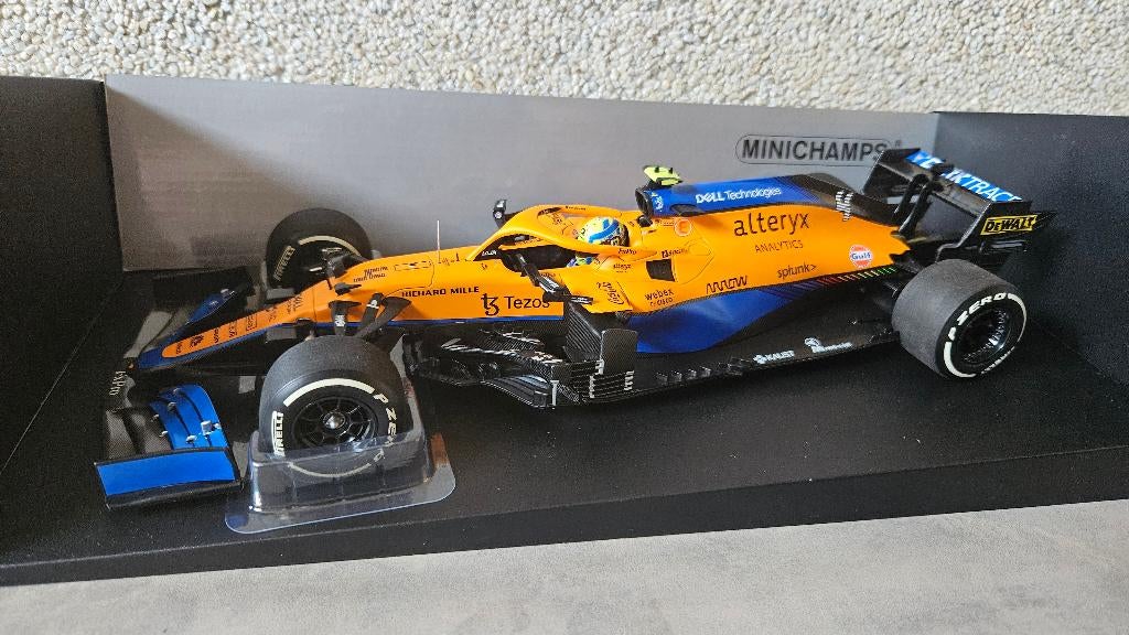 Minichamps 530213304 1:18 2021 McLaren MCL35M Monza Norris, Ophalen of Verzenden, Nieuw, Auto, MiniChamps