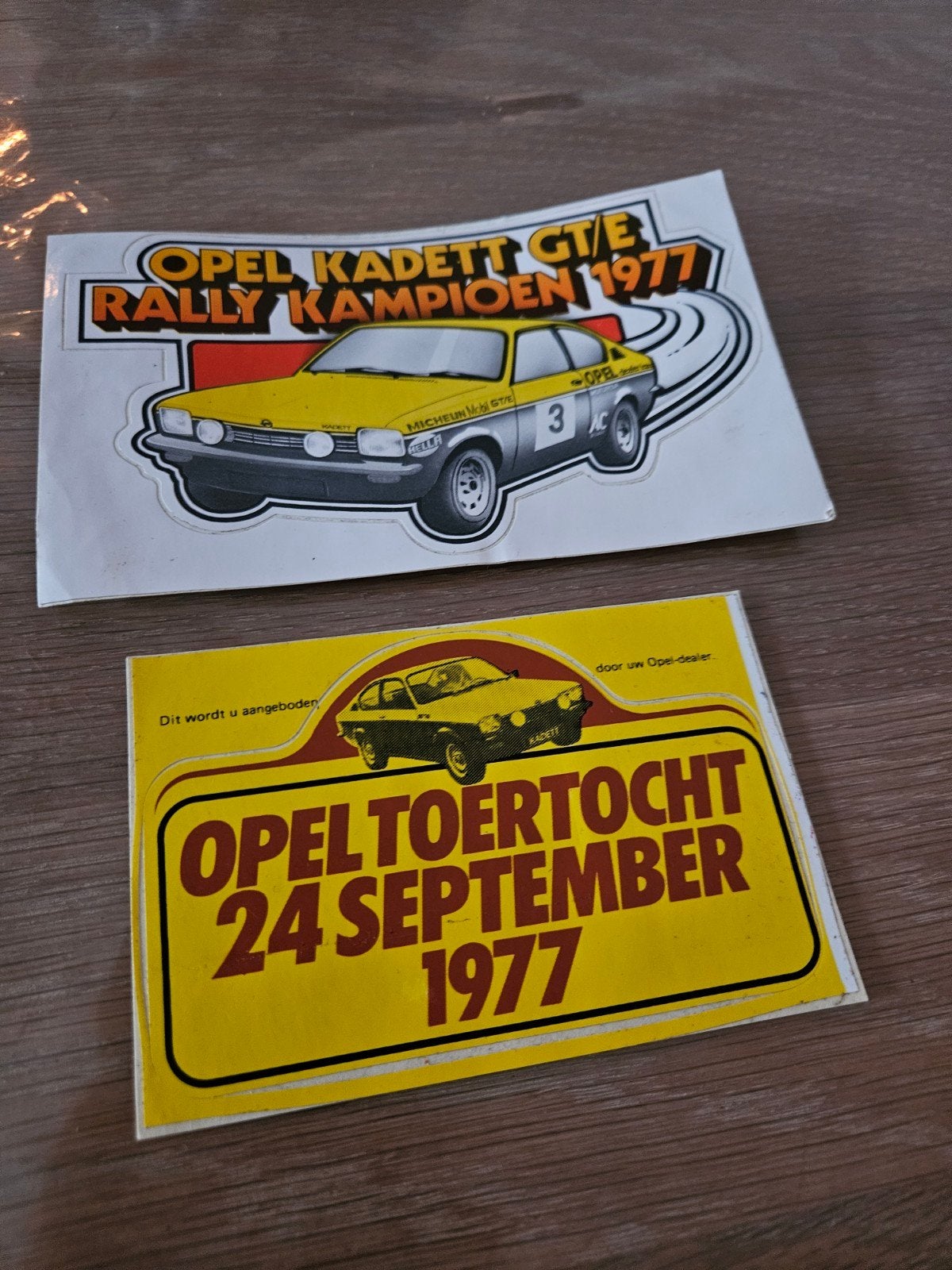 Opel Kadett auto stickers, Ophalen of Verzenden