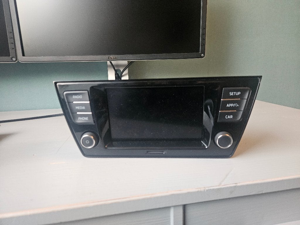 Scherm skoda fabia 3 swing+ carplay andoid auto, Ophalen of Verzenden, Gebruikt, Skoda