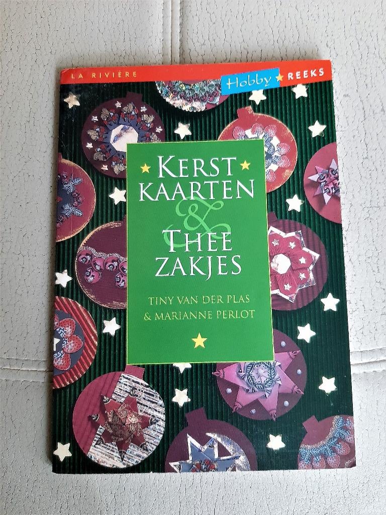 Kerstkaarten & Theezakjes-Tiny van der Plas-Marianne Perlot, Ophalen of Verzenden, Zo goed als nieuw, Scrapbooking en Knutselen
