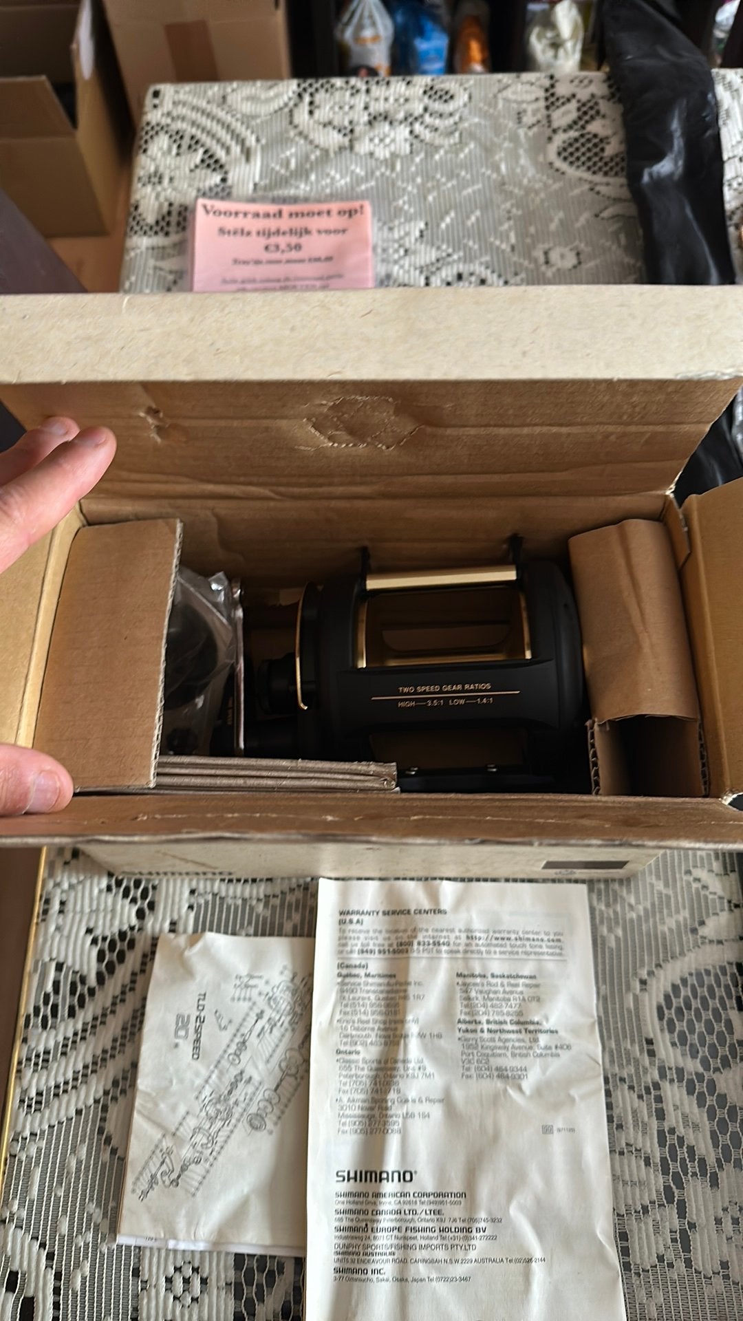 Shimano TLD 50 nieuw, Ophalen of Verzenden, Nieuw, Molen