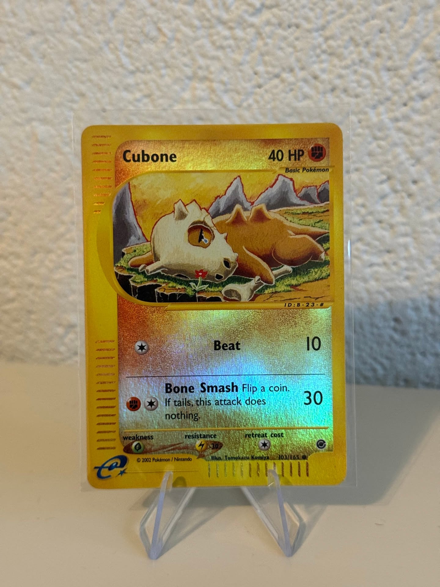 Pokemon | Cubone | 103/165 | Reverse Holo, Ophalen of Verzenden, Zo goed als nieuw, Losse kaart