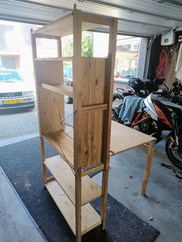 Stellingkast met uitklapbare tafel Ikea, Ophalen, Gebruikt