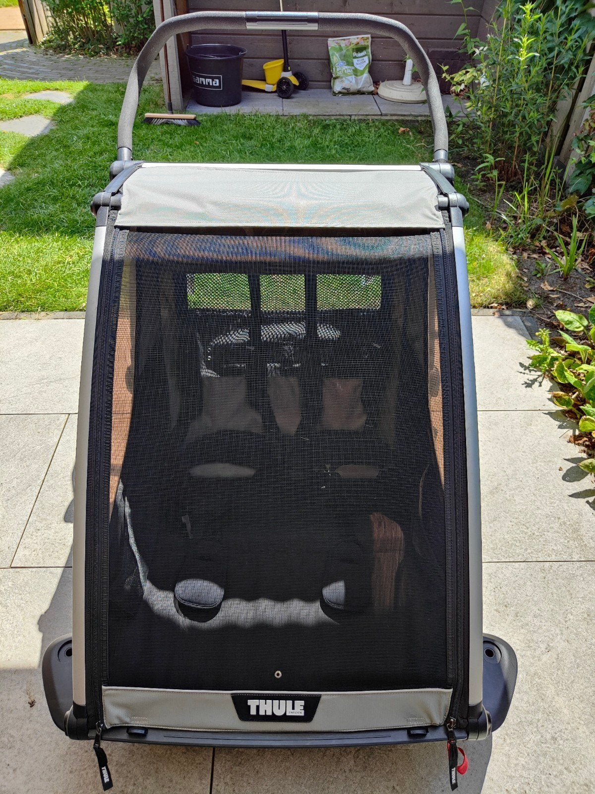 Thule Chariot Lite 2 Double Fietskar, Ophalen, Gebruikt, Opvouwbaar, 20 tot 40 kg