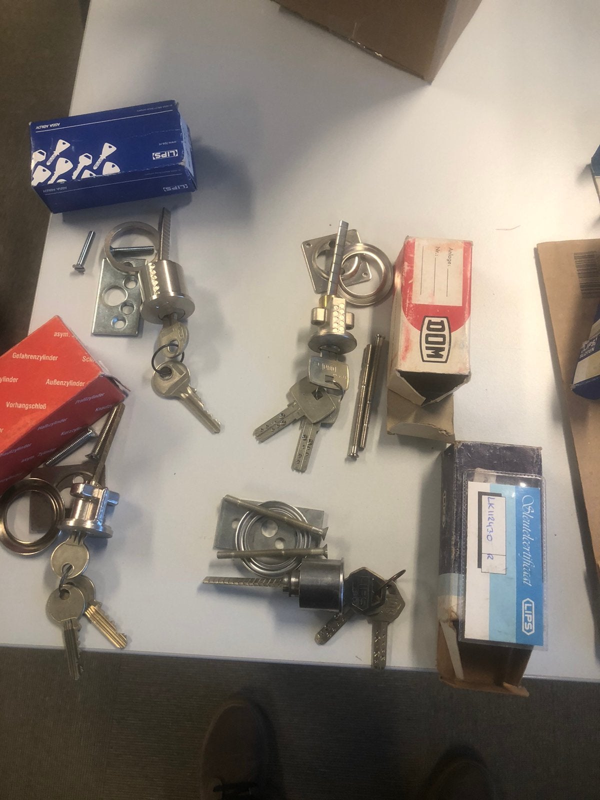 Oplegsloten lips.cisa.DOM, Ophalen of Verzenden, Nieuw, Slot