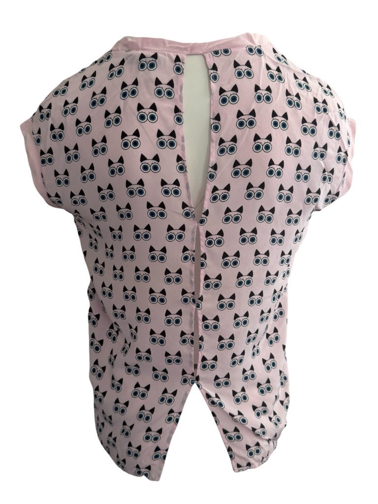 Sandro shirt S, Ophalen of Verzenden, Zo goed als nieuw, Korte mouw, Roze
