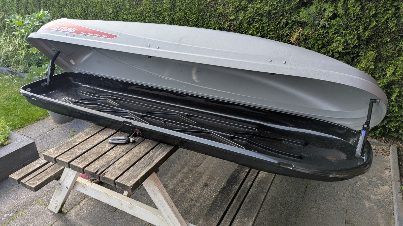 Jetbag dakkoffer / skikoffer allround 320, Auto diversen, Dakkoffers, Ophalen, Gebruikt
