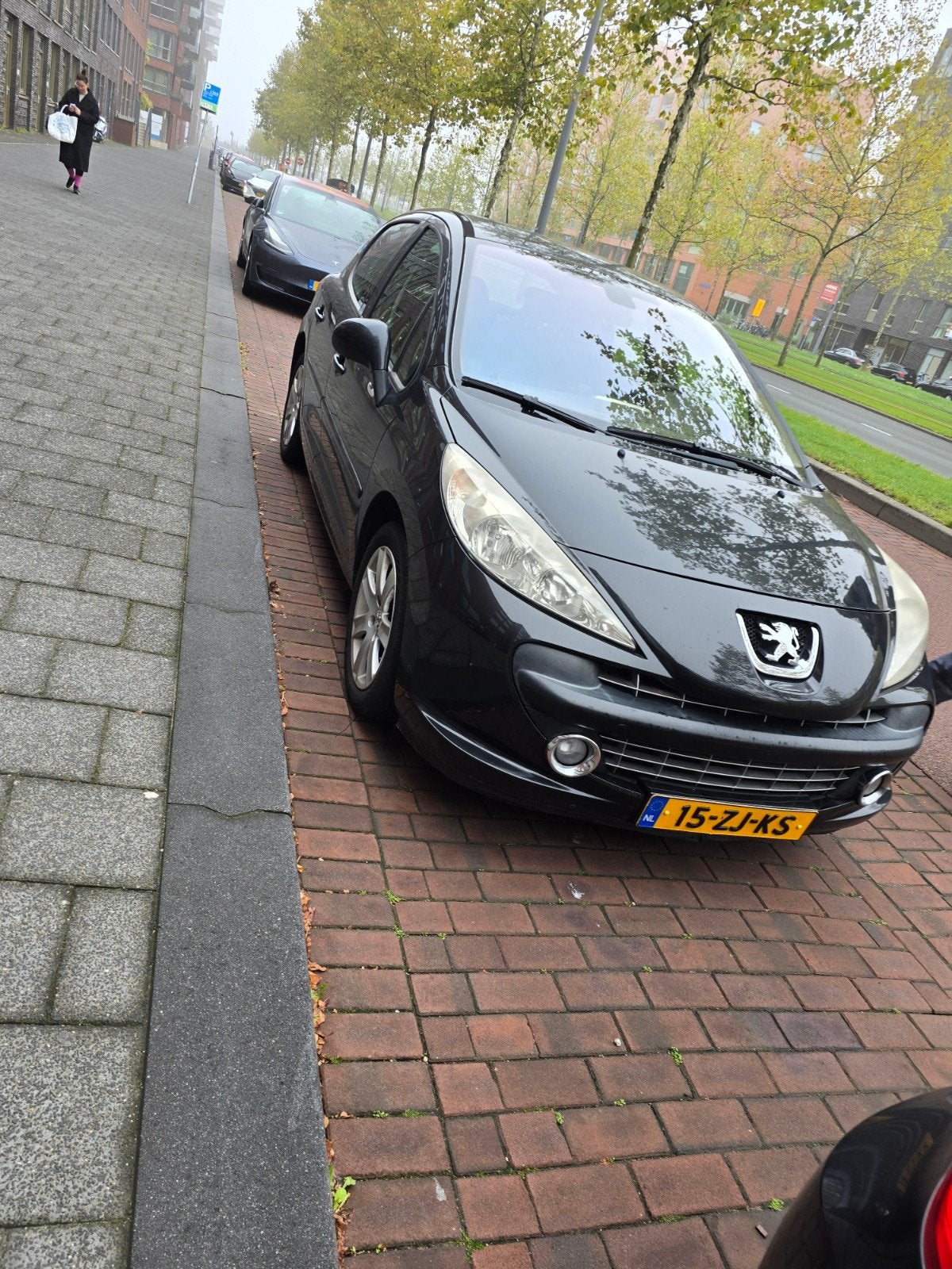 Peugeot 207 1.6 VTI 16V 5DR 2008 Zwart, Auto's, Voorwielaandrijving, 4 cilinders, Zwart, Origineel Nederlands