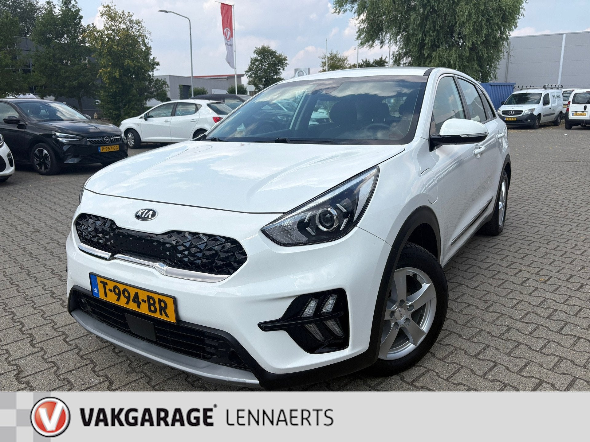 Kia Niro 1.6 GDi PHEV DynamicLine, Auto's, Stof, Gebruikt, Wit, Plug-in hybride