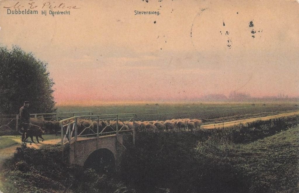 702-215-031 Dubbeldam Bij Dordrecht Stevensweg, Verzenden, Voor 1920, Zuid-Holland