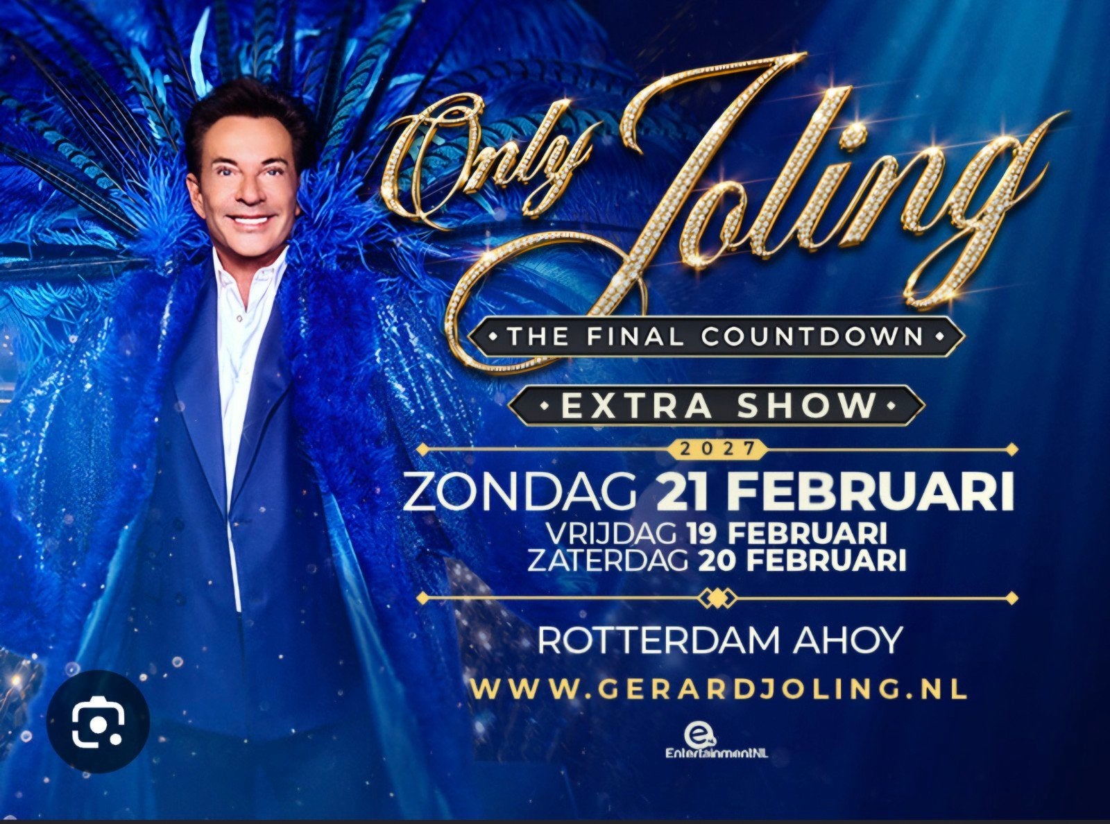 Gerard joling rotterdam ahoy, Tickets en Kaartjes, Evenementen en Festivals, Twee personen