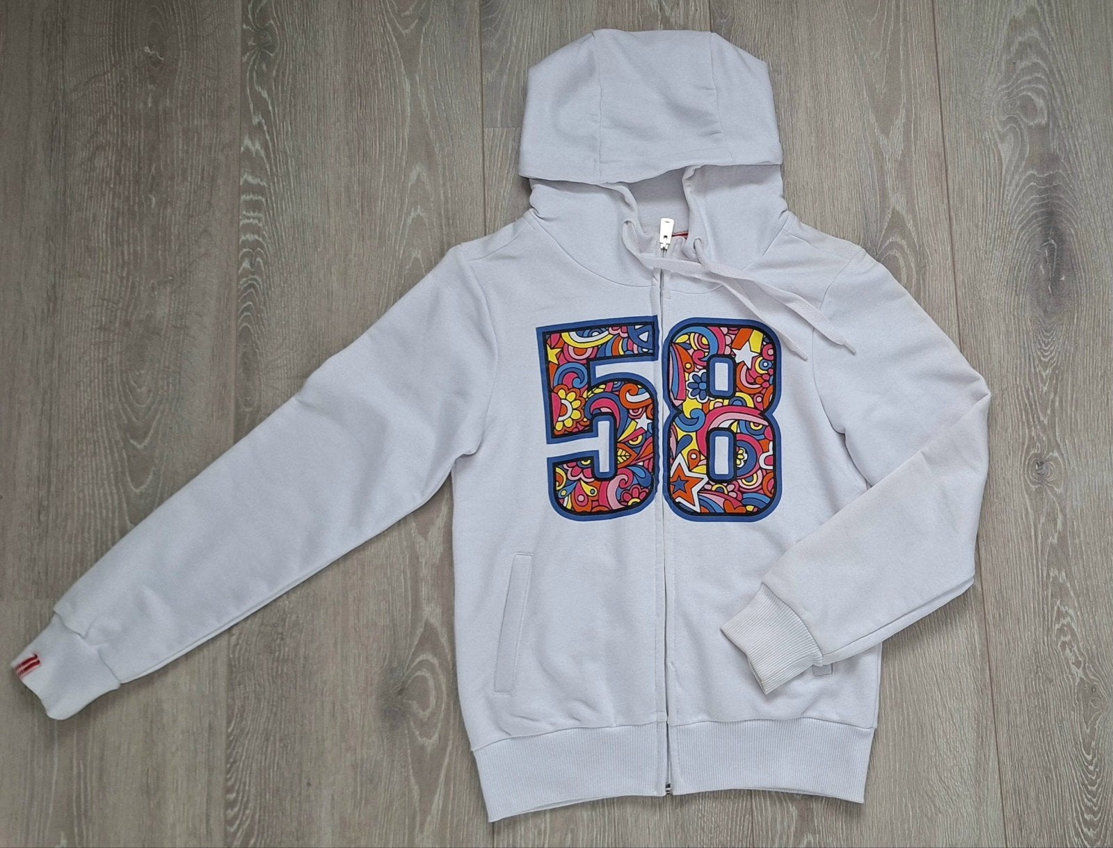 Marco Simoncelli 58 Witte Vest / Hoodie dames maat S / 36, Overige typen, Ophalen of Verzenden, Dames, Marco Simoncelli