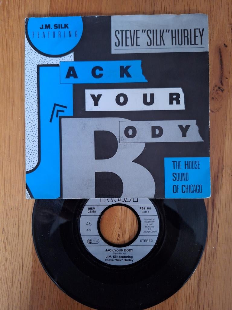 J.M. Silk featuring Steve "Silk" Hurley - Jack Your Body n, Cd's en Dvd's, Vinyl Singles, Gebruikt, Single, 1980 - 1989, Dance