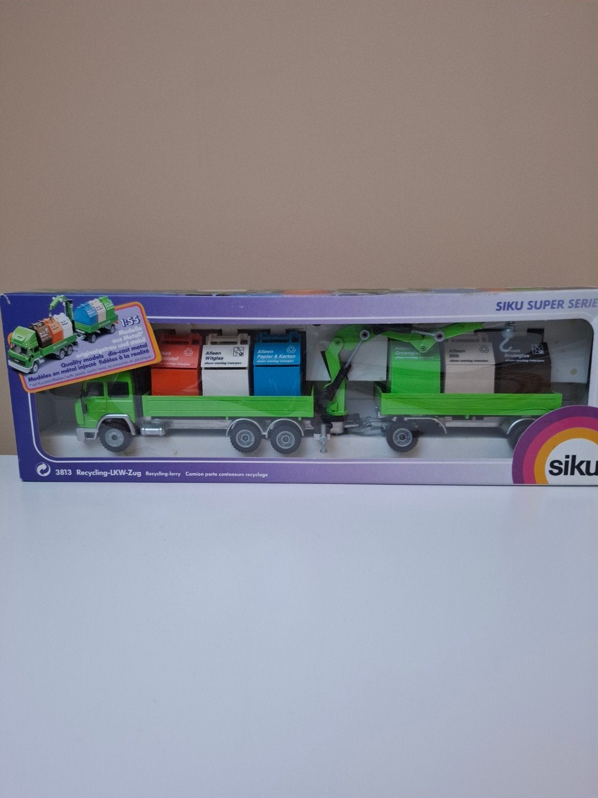 Siku Super Serie 3813 Recycling-LKW-Zug, Overige merken, 1:50 of kleiner, Nieuw, Ophalen of Verzenden