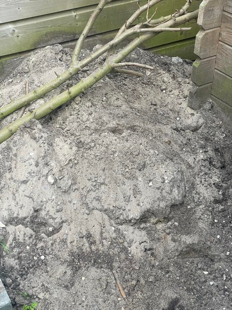 Gratis Straatzand / Vulzand uit tuin, Ophalen, Gebruikt, Straatzand