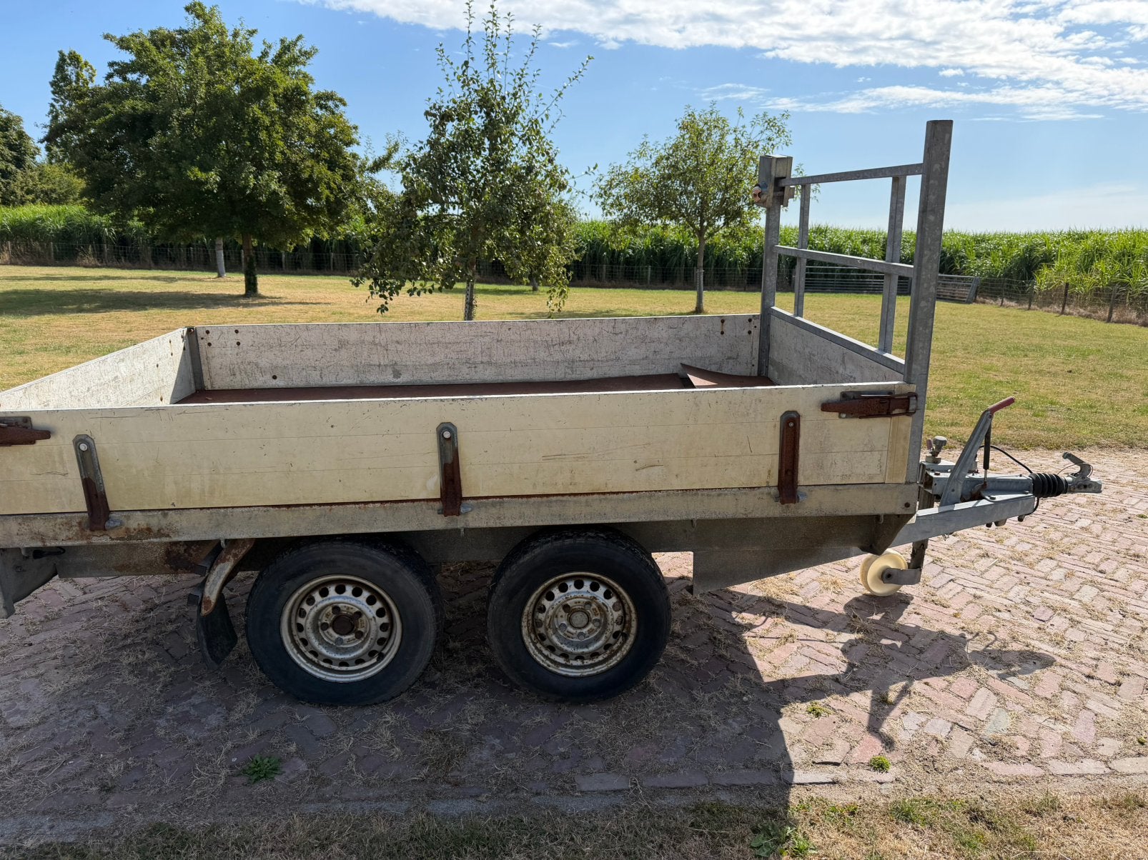 Verdonk tandemasser 2000 kg – 275x160 – geremd – opknapper, Ophalen, Gebruikt