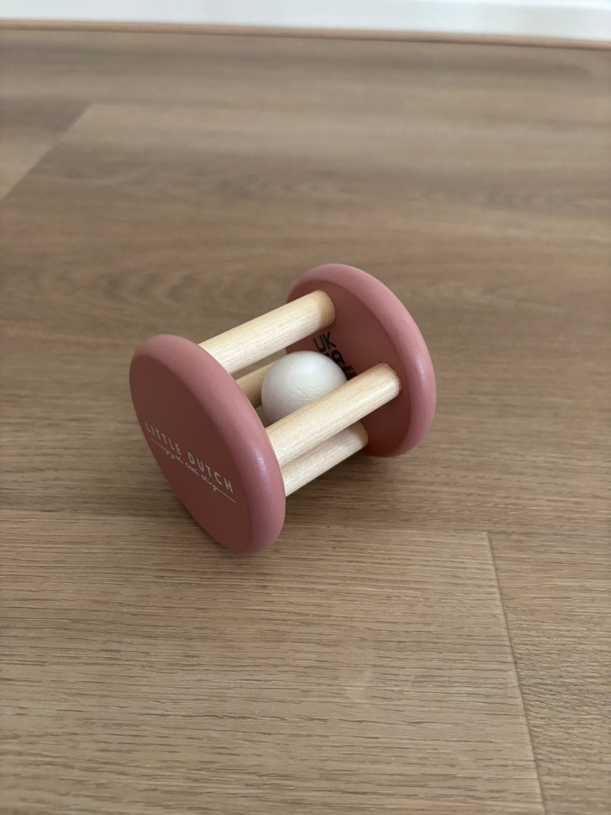 Little Dutch Houten Rammelaar – Roze Bloem, Ophalen of Verzenden, Zo goed als nieuw, Overige typen