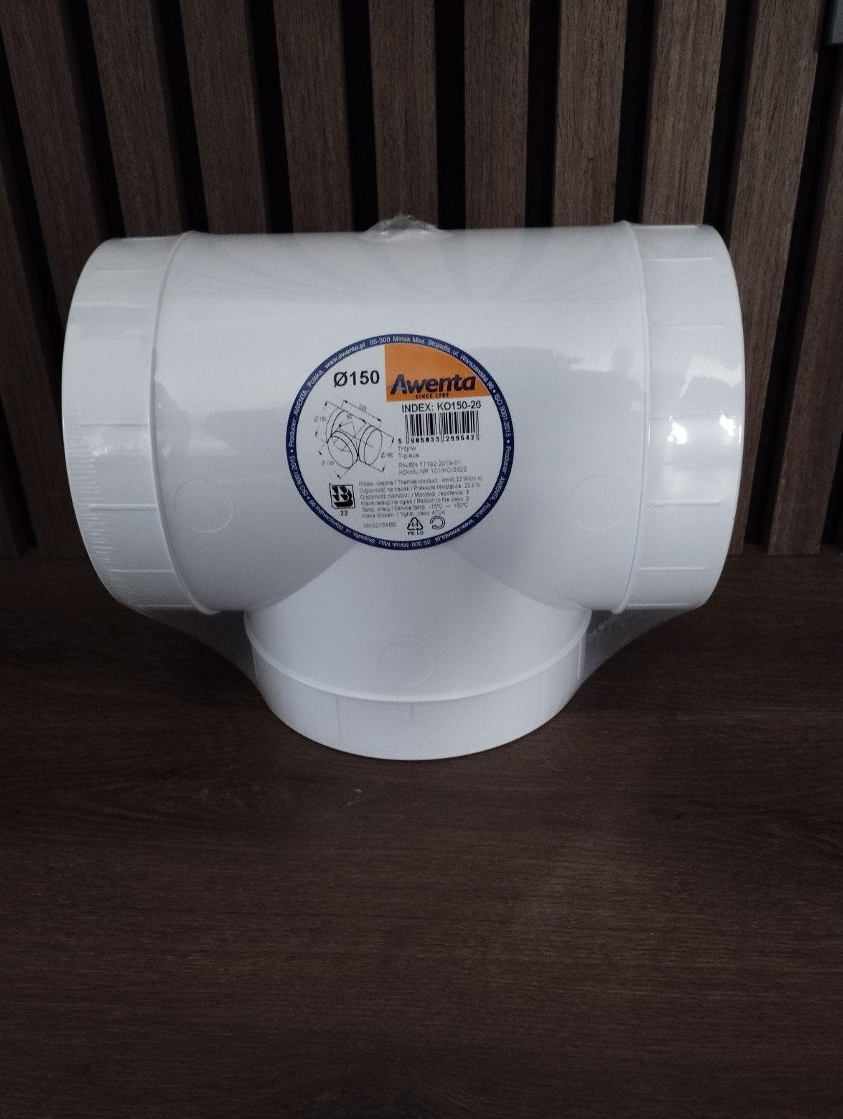 Awenta Ventilatie T-stuk en Bocht Ø150mm - Nieuw, Ophalen of Verzenden, Nieuw, Ventilator en Afzuiger