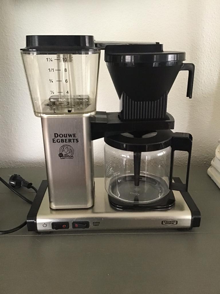 Douwe Egberts koffiezetapparaat moccamaster, Witgoed en Apparatuur, Koffiezetapparaten, 4 tot 10 kopjes, Ophalen, Zo goed als nieuw