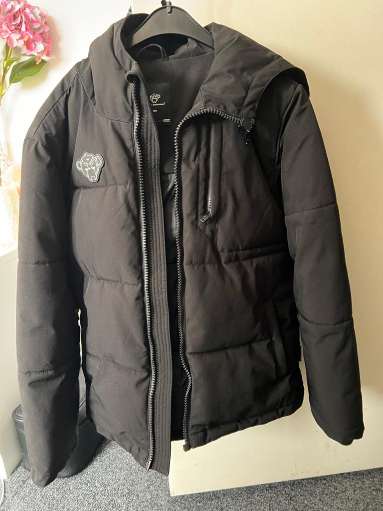 Black Bananas Parka Jacket - Zwart - maat 152, Kinderen en Baby's, Kinderkleding | Maat 152, Ophalen of Verzenden, Zo goed als nieuw