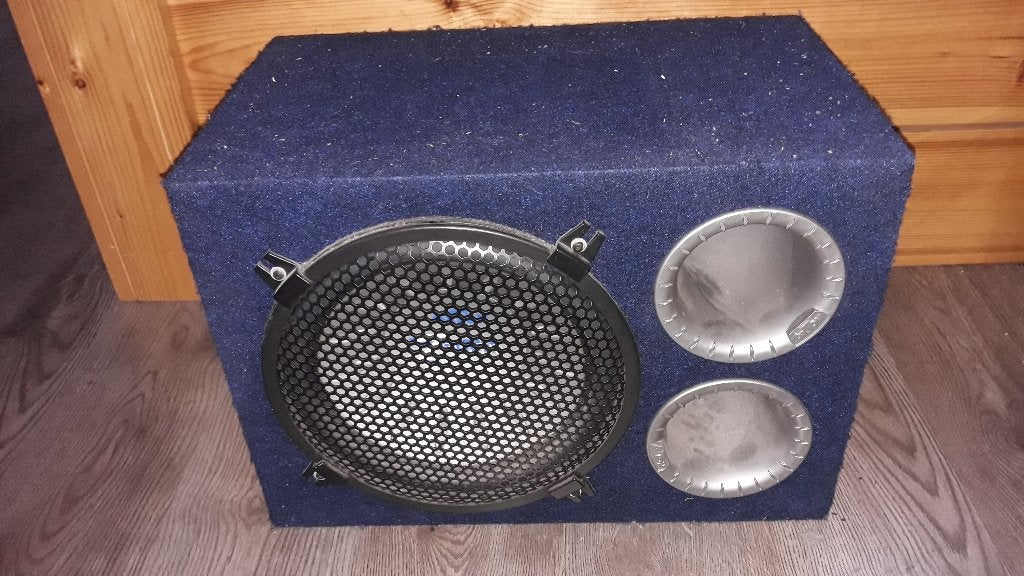 Subwoofer 15inch + amp incl alle zware kabels, Auto diversen, Autospeakers, Ophalen, Gebruikt