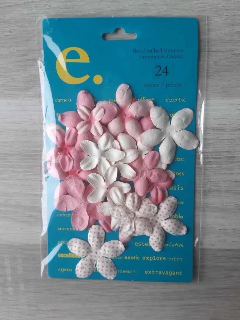 5 zakjes met bloemen om zelf te maken, Ophalen of Verzenden, Nieuw, Versiering of Embellishment, Scrap