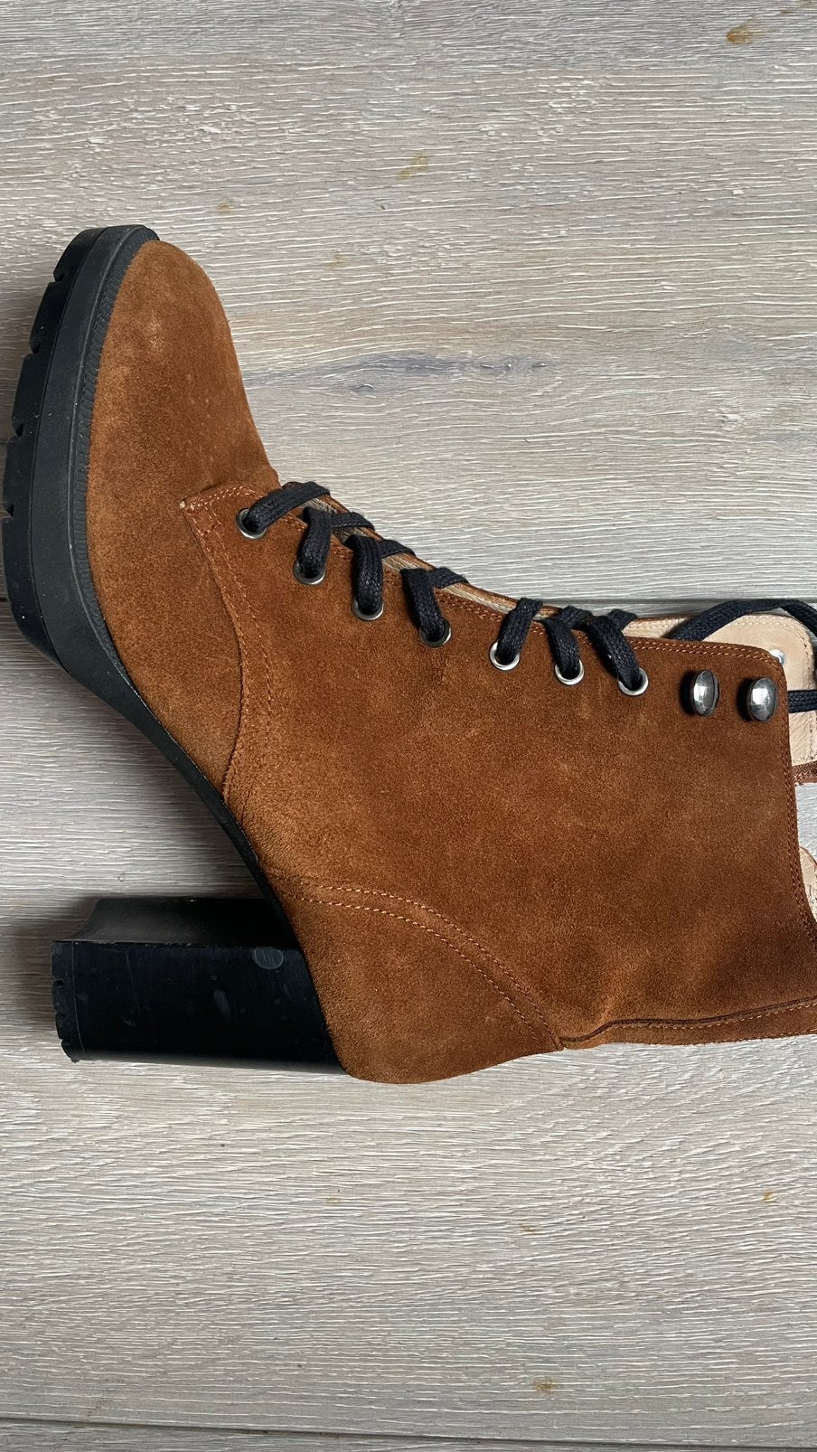 Te koop: leren laarzen, Unisa, bruin, maat 40, Ophalen of Verzenden, Zo goed als nieuw, Bruin