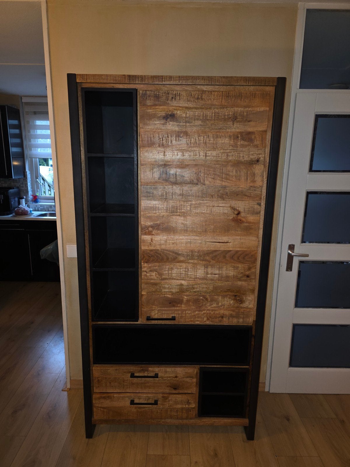 Mooie nette mango houten kast - 100x200x42 cm, Ophalen