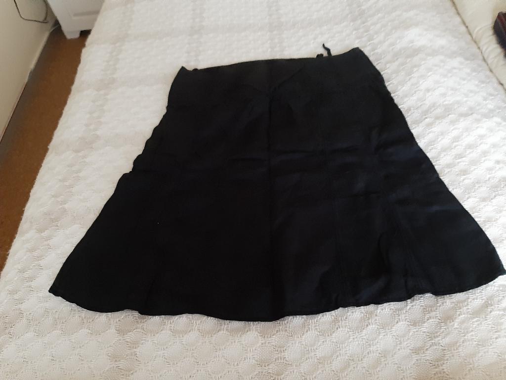 zwarte linnen rok Orwell maat 44, Ophalen, Zwart, Maat 42/44 (L), Orwell