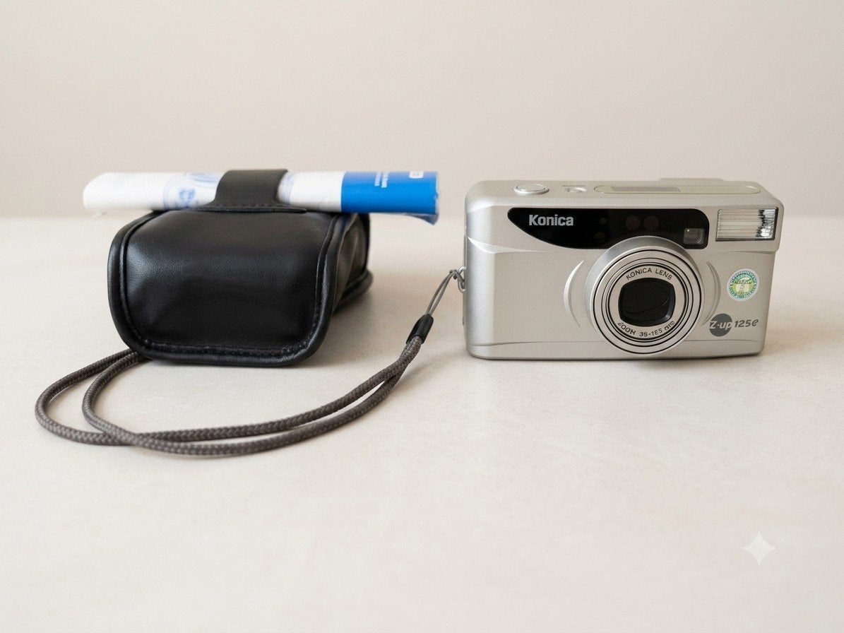 Konica Z-up 125e 35mm Point-and-Shoot Filmcamera, Ophalen of Verzenden, Zo goed als nieuw, Compact, Konica