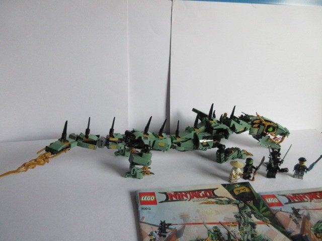 70612 Ninjago, Green Ninja Mech Dragon, Lloyd,Sensei Wu, Lego, Ophalen of Verzenden, Compleet, Zo goed als nieuw