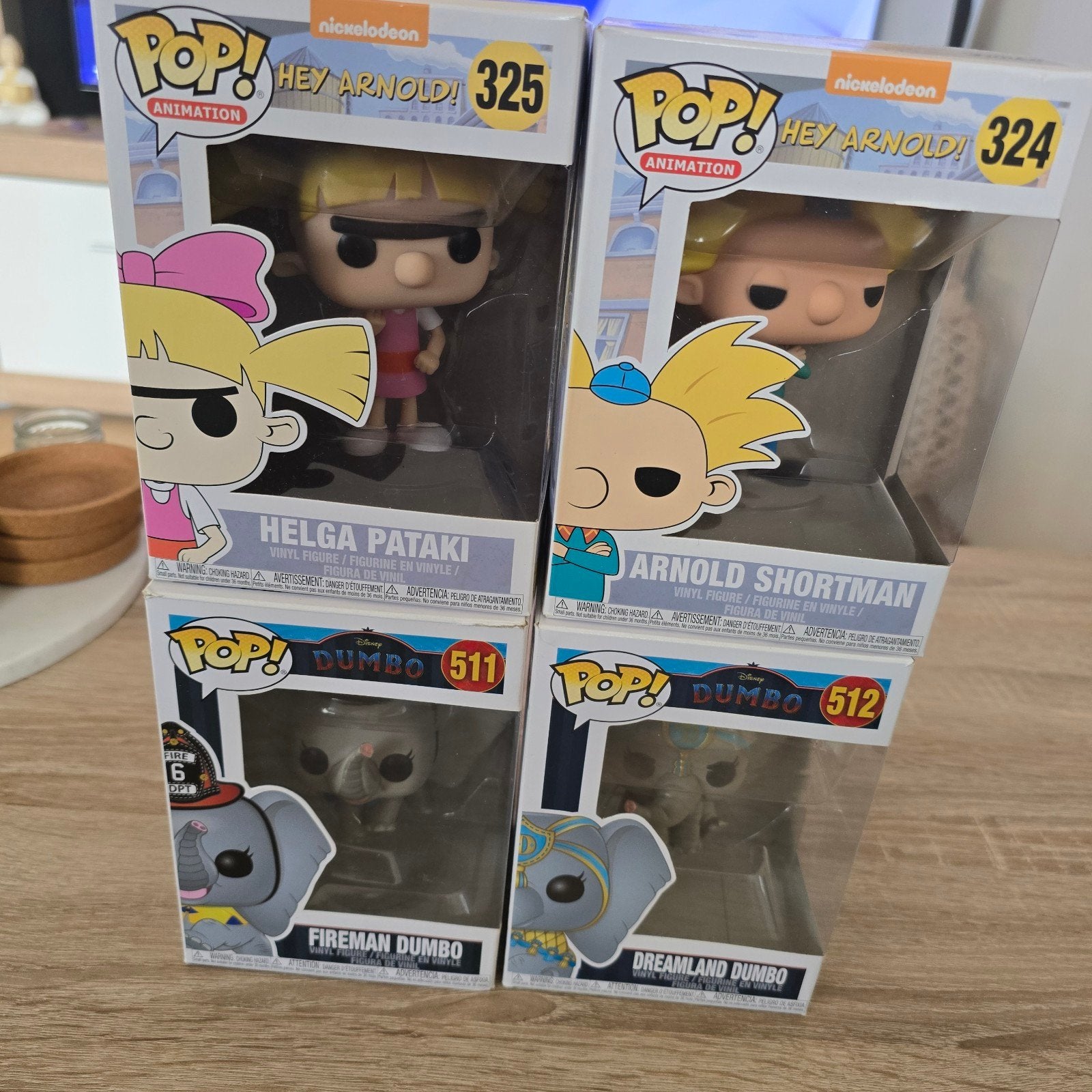 Funko Pop! Dumbo & Hey Arnold! (4 stuks), Ophalen of Verzenden, Nieuw