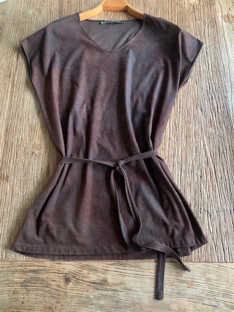 ***La Fee Maraboutee*** tuniek / jurk maat S donkerbruin, La Fee Maraboutee, Bruin, Ophalen of Verzenden, Zo goed als nieuw