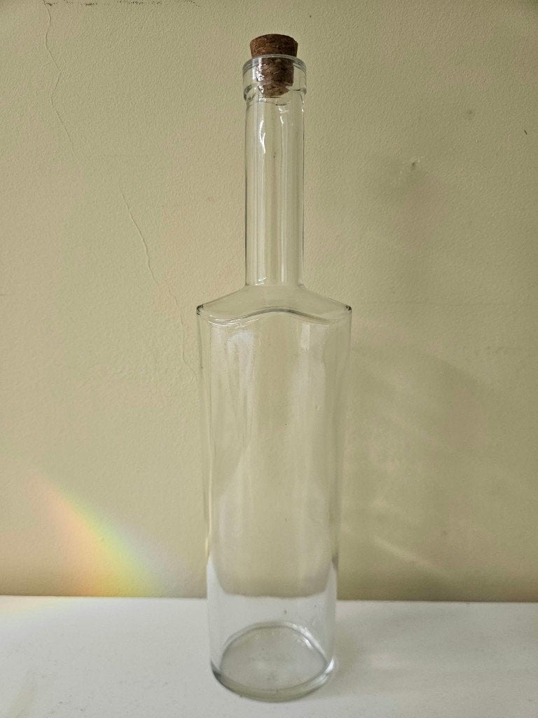 Vintage glazen decanteer karaf van Vetreria Etrusca, Ophalen of Verzenden, Zo goed als nieuw, Meerkleurig, Glas