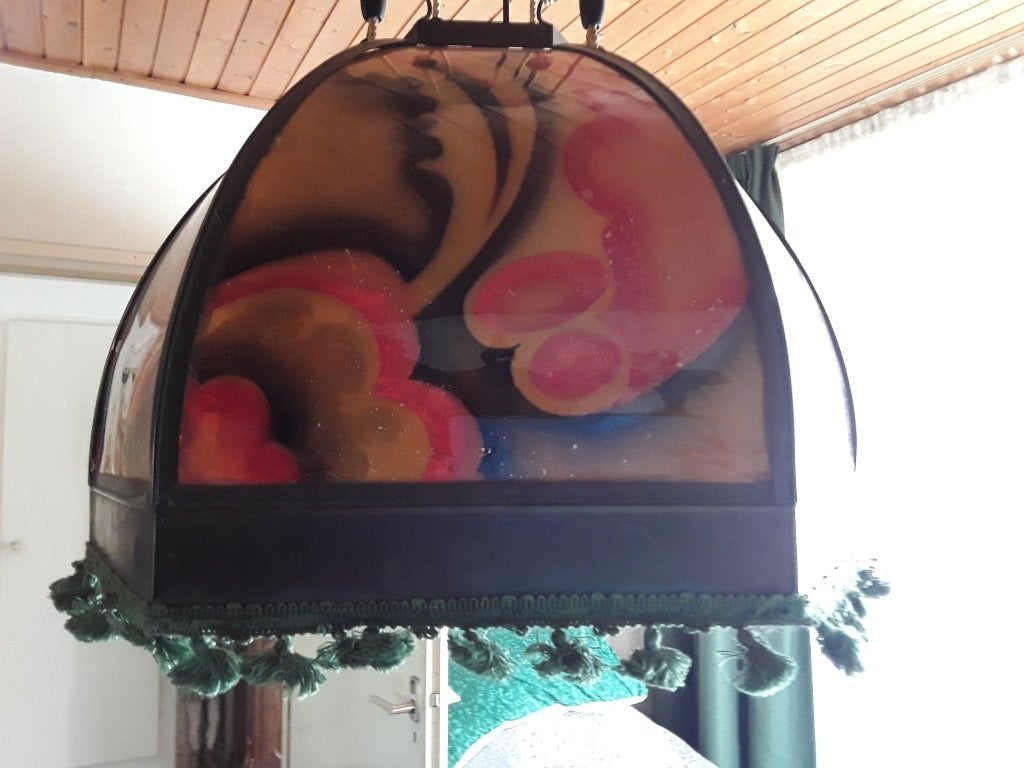 amsterdamse school lamp van glas, Antiek en Kunst, Ophalen