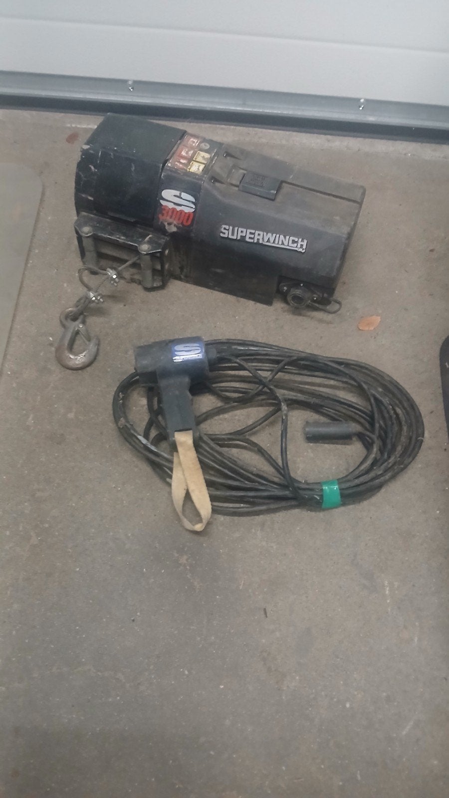 Elektrische lier met afstandsbediening - Superwinch S3000, Ophalen of Verzenden, Gebruikt