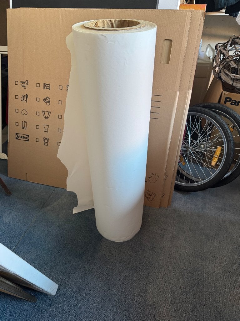 Grote zware rol papier voor kledingpatronen-89,5cm breed, Ophalen, Zo goed als nieuw