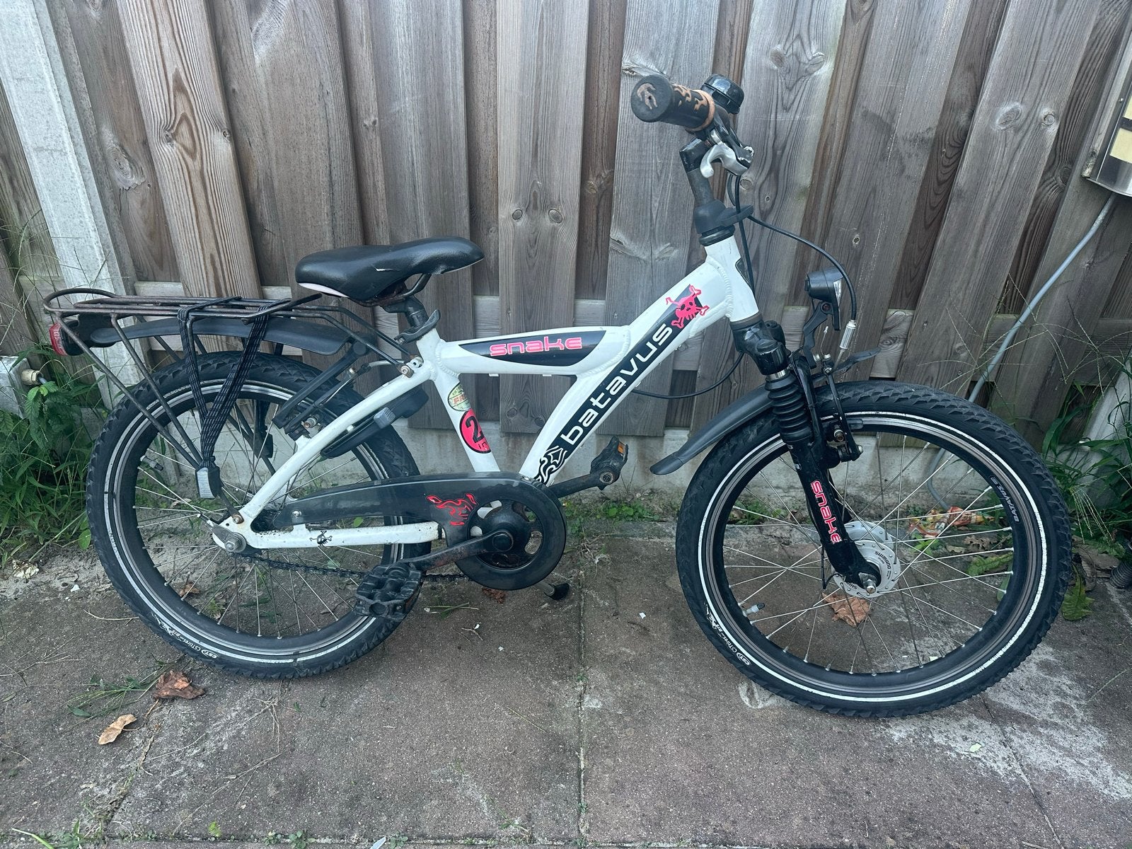 Batavus Snake kinderfiets 20 inch - Wit/Zwart